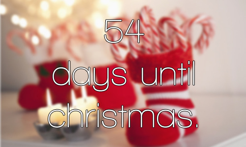 countdowntochristmas2015:  54 days until Christmas!  