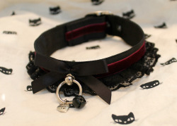 kittensplaypenshop:  annamieuk:  kittensplaypenshop:  Customer’s buckled collar &lt;3  Gorgeous. Can you do it in purple?  Yes we can! :) This was from our Build Your Own Buckled Collar” listing,so you can pick the colours you want!  