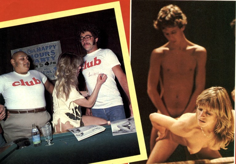 Club magazine, September 1984; photo on the right is from Up ‘n’ Coming (1983)