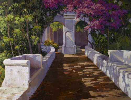 Garden   -   Kiku PochCatalan b.1963-Oil on canvas, 130 x 100 cm.