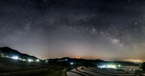 大浦の棚田・星景