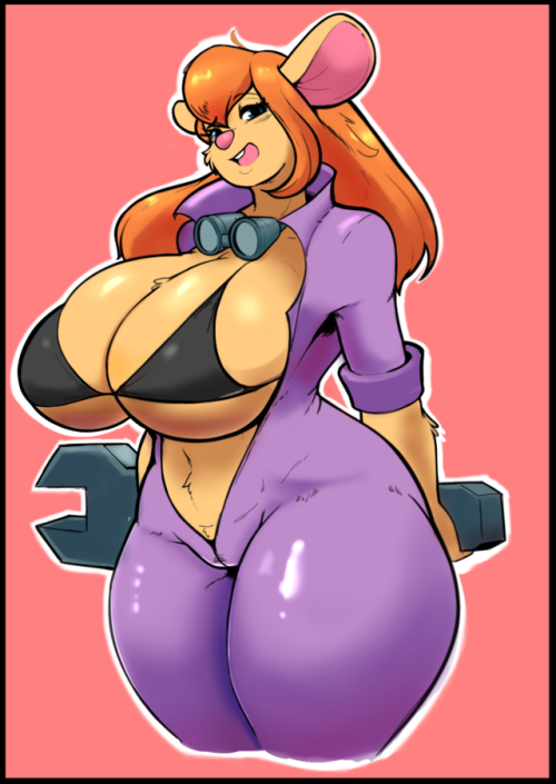 eikasianspire: My half of a quick trade with the master of cartoon babes, @no-lasko! He asked for a busty Gadget.Which I was happy to oblige. :3c Hope you like, friend.   hnnng! <3 <3 <3
