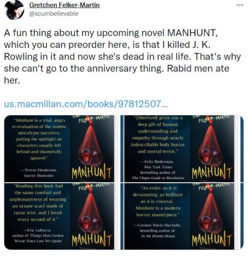 https://us.macmillan.com/books/9781250794659/manhunt. A fun thing about my upcoming novel MANHUNT, w