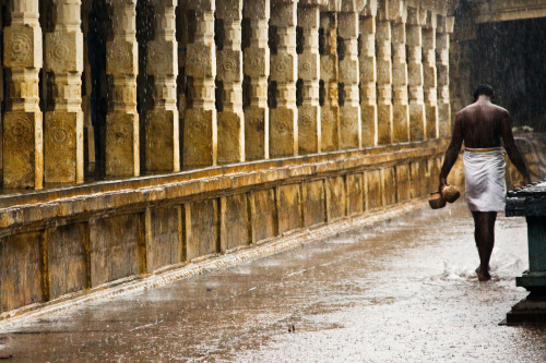 Rain at temple