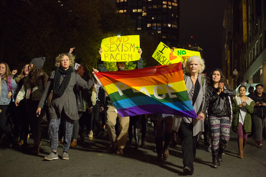 jcrewtraphouse:  builtbybeans:  Denver Boulder Portland New York Seattle Detroit Berkeley Los Angeles San Francisco Dallas Chicago Miami Expect more of this. We are uniting. We will be your worst nightmare if you take away peoples’ rights. We’re not