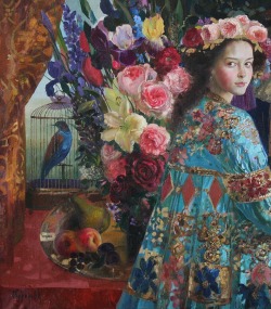 novr:  Olga Suvorova - “In the Rembrandt’s memry” (detail)68x118 cm, oil on canvas
