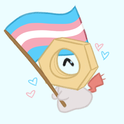 daily-hexnut:meltan says trans rights! 