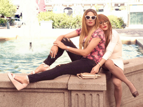 maicacd: With my friend Barbie at the park. Gay pride day!