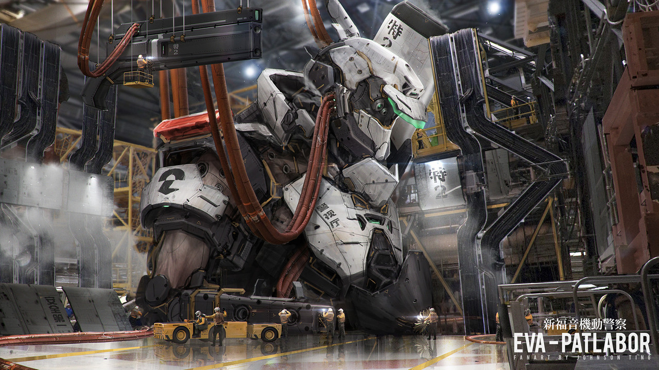 digital-nugget: EVA X Patlabor  //  Johnson Ting  