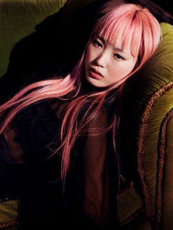 fromobscuretodemure:  Fernanda Ly by Daniel Jackson for Vogue China March 2016. Fashion editor: Tiina Laakkonen Hair stylist: Esther Langham Makeup artist: Dotti