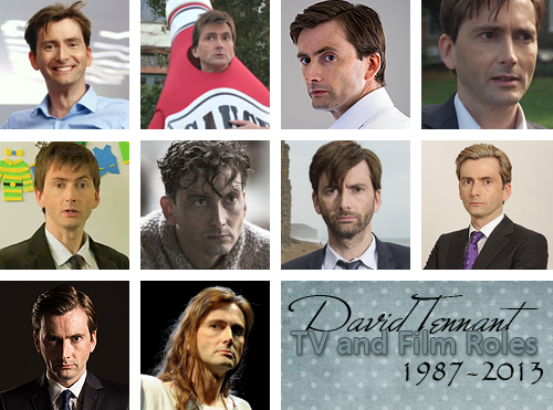 mizgnomer:  All of David’s TV and Film roles (including commercials, not including animated characters). Can you name them all? Cheat sheet available here:  http://www.lunacynet.com/tennantfilmography/film.html Scrolling down is like watching him grow
