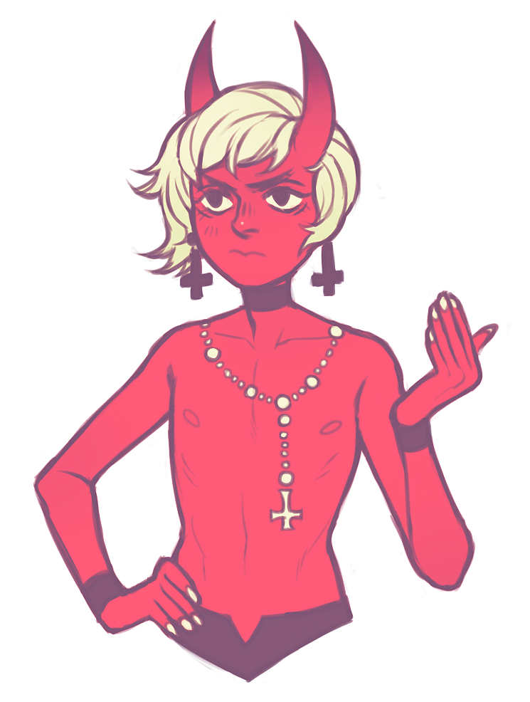 dinkythings:I’m trying to make Samael look less kiddie whenever I draw him because