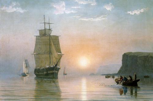 Sunrise off Grand Manan, 1860, William Bradford
