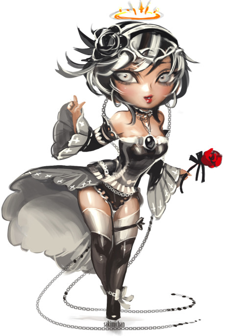sakimichan:  I draw chibis *u*  I’m doing painted chibis for 70$ ( paypal), anyone interested plz drop me a message on tumblr and we can discus it : D