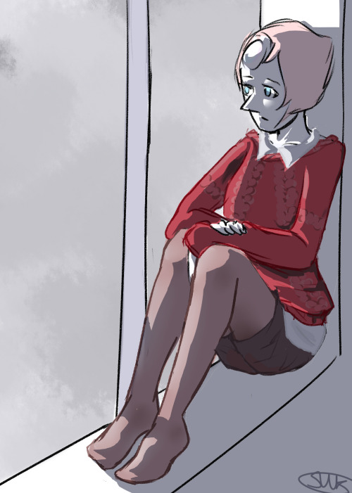 Porn Pics swk-artblog:  Another pearl with a sweater