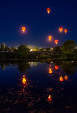 travelthisworld:  Dawn Patrol at Great Reno Balloon Race Reno, Nevada, USA | by Beau Rogers 