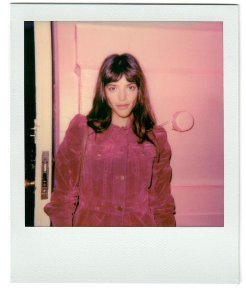 Calu Rivero wearing THE Velveteen Jean Shirt Jacket to our THE MARC JACOBS Block Party in New YorkPh