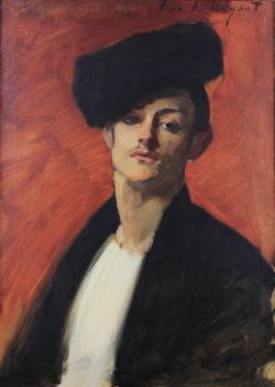 grundoonmgnx:  John Singer Sargent (American, 1856-1925), Portrait of Albert de Belleroche, c. 1882  