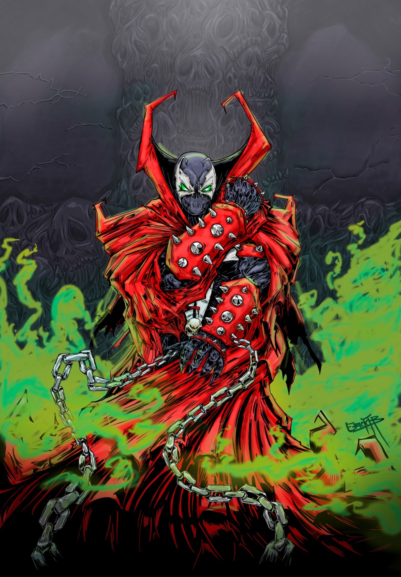 efbxd:  Spawn. Colors with Photoshop. 