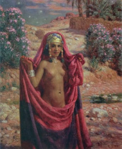 Berber girl, by Alphonse-Étienne Dinet