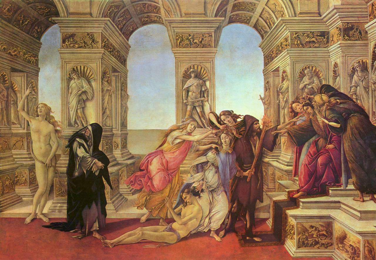 lionofchaeronea:  Calumny of Apelles, Sandro Botticelli, ca. 1495 