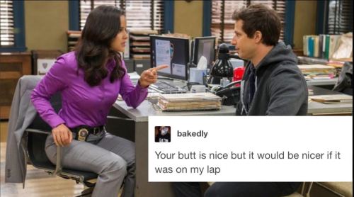peraltiagoisland:Jake & Amy: text post meme <3