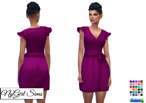 Ruffle Sleeve Smock Dress. I&rsquo;m loving a lot of these meshes that come with the new ex