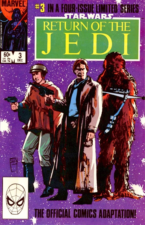 brianmichaelbendis:Bill Sienkiewicz 1983: Marvel Super Special #27, Return of the Jedi #1-4 coversGo