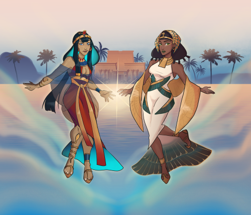 Wadjet And Nekhbet, The Snake And Vulture Goddesses, Are The Fierce Protectors Of Lower And Upper Egypt.