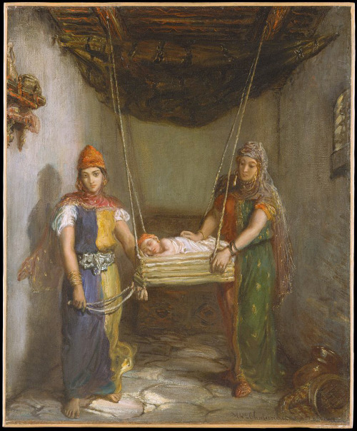 “Scene in the Jewish Quarter of Constantinople” by Théodore Chassériau,1851