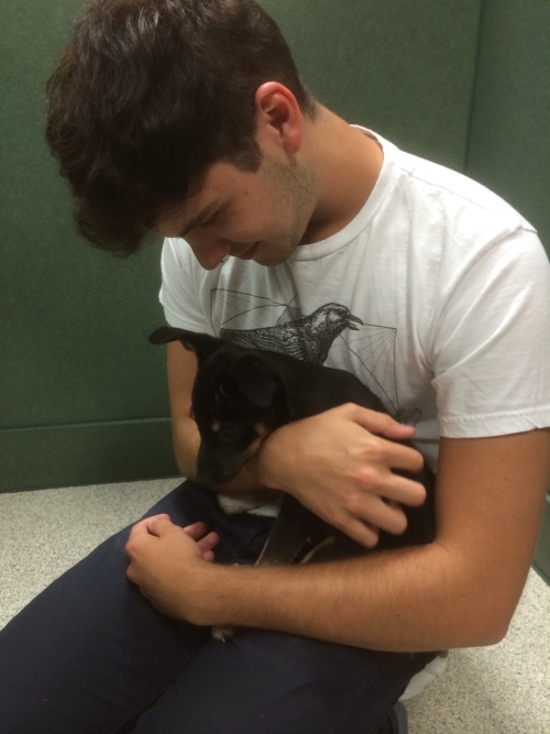 sourisms:  played with the cutest little baby dog yesterday
