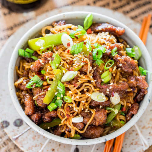 Porn photo foodffs:  MONGOLIAN BEEF RAMEN NOODLESReally