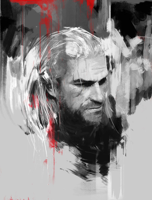 luissilvailustracion: “Geralt of Rivia” Luis Silva / Ilustración digital y t&eacu