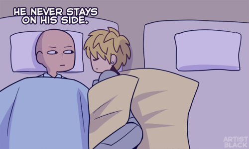 artistblack:genos cockblocking himself in his sleep 