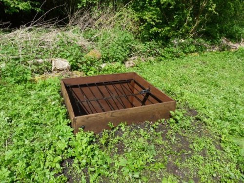 XXX Prison Box in the outdoors. photo