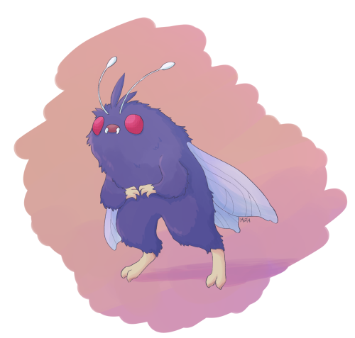 superkawaiimothman: Alternate Venonat evolution - mothman???