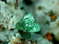 themineralogist:  Adamite on Smithsonite