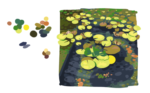 suikerpil:color study based on a video stillyou can watch a sped up video of this here