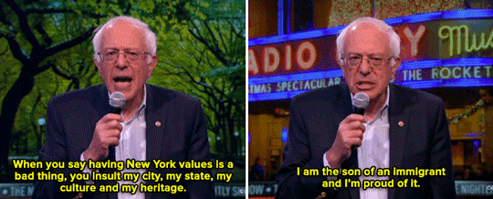 micdotcom:  Bernie Sanders teaches Ted Cruz and Donald Trump what New York values