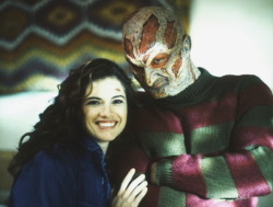 hellyeahhorrormovies:  Behind the scenes of Wes Craven’s New Nightmare, 1994.