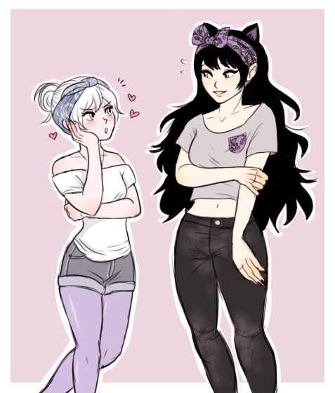   [6:03:48 PM] dash: Weiss wanting to play with blake’s hair[6:04:09 PM] dash: but its too messy/tangled and blake gets agitated[6:04:31 PM] dash: so shes just like SIGH and makes a bow with her hair scarf[6:04:35 PM] dash: simple and cute[8:03:48