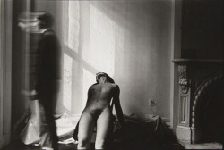 the-night-picture-collector: Duane Michals, Seated Nude and Standing Man, 1960