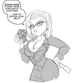 Funsexydragonball:  Substitute Teacher, Ms. 18. &Amp;Lt;3 /////&Amp;Lt;3