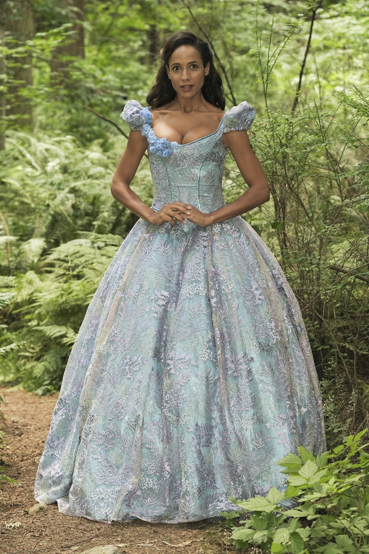 prom enchanted forest theme dress