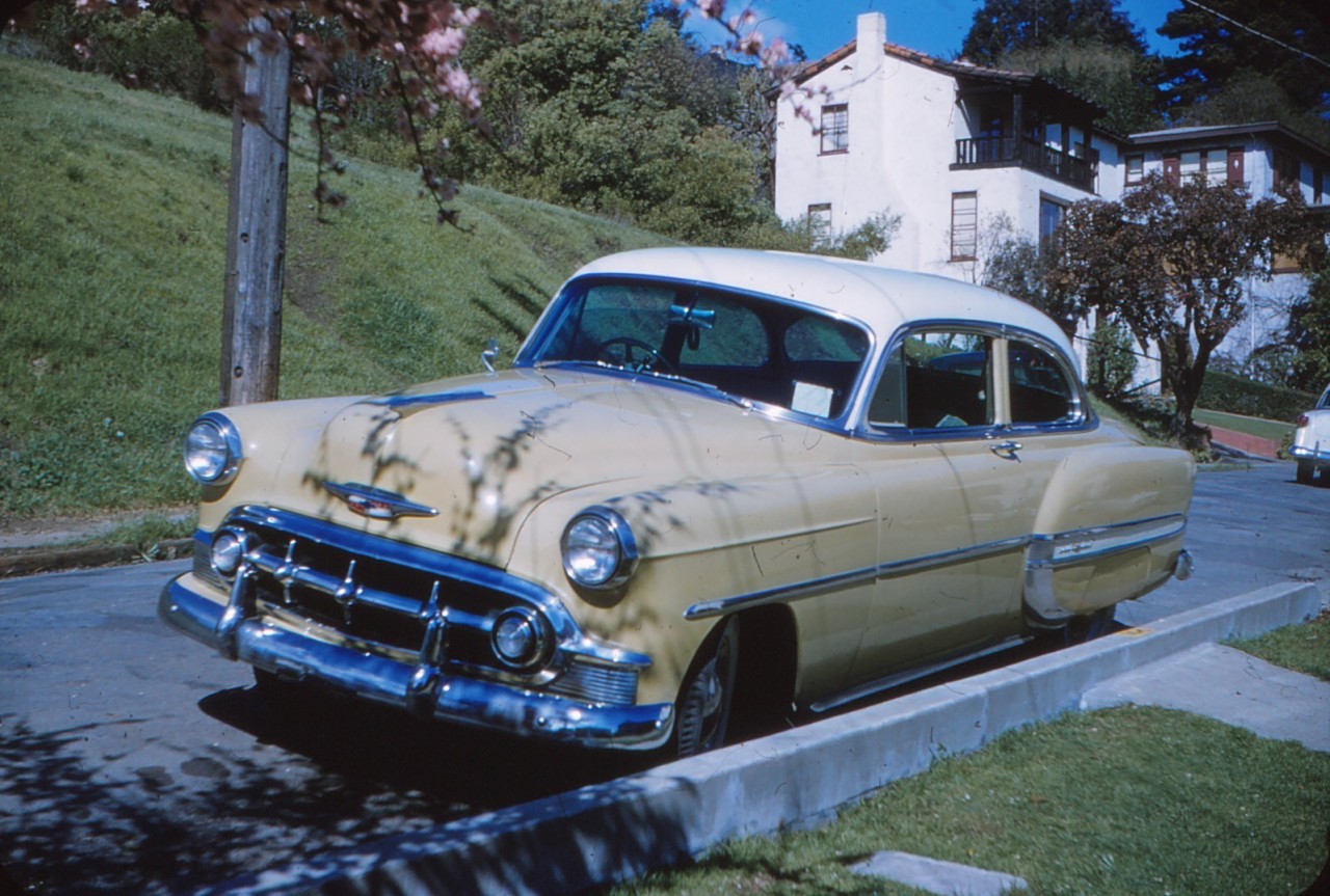 memories65:  1953 Chevrolet Bel  Air,  Berkeley, California Feb. 1956   