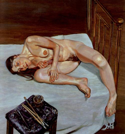 artist-freud: Naked Portrait, 1973, Lucian FreudMedium: oil,canvas