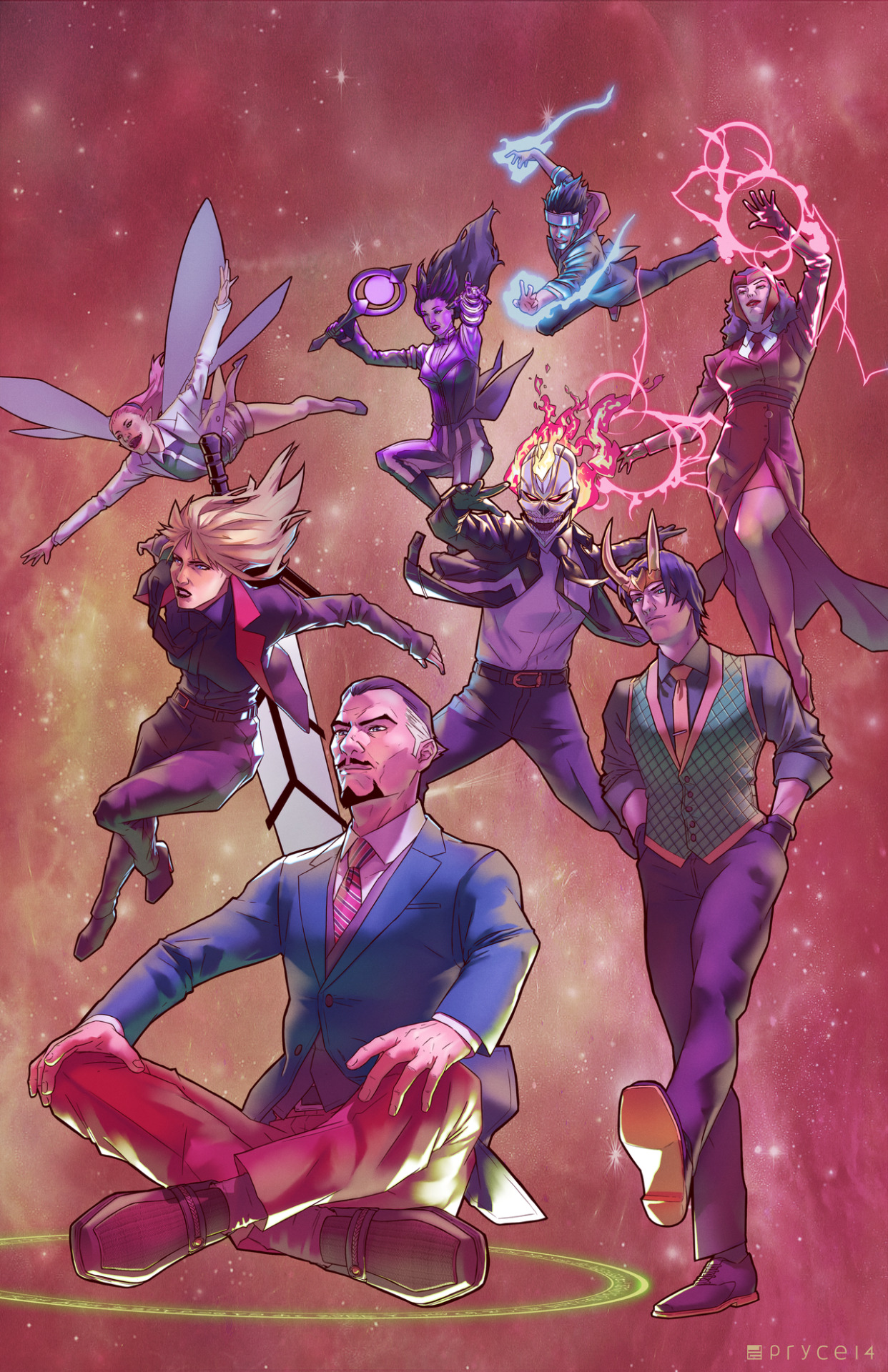 The All-New Defenders by Pryce14
Another dream roster thingie.
I haven’t read much of Marvel’s more mystic-themed comics, but I’ve grown particularly fond of Nico, Wiccan, and the new Ghost Rider, and I’ve always found Doctor Strange and Scarlet...
