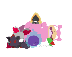 latiasites:  I drew my boyfriend’s Pokemon