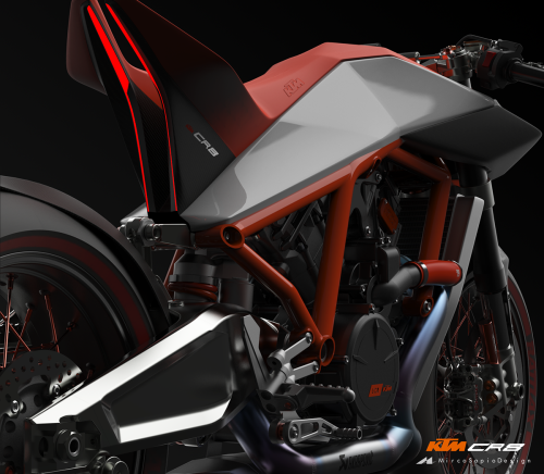 rhubarbes:KTM CR8 - Cafè Racer on Behance by Mirco SapioMore bikes here.