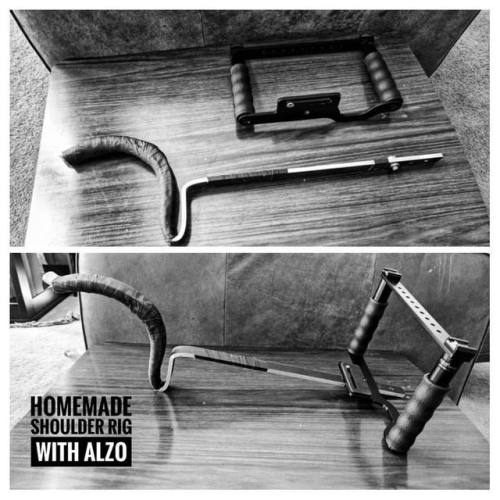 Bam! &hellip; Homemade Shoulder Rig for my Alzo camera cage. There&rsquo;s nothing you can&a